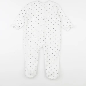 Vertbaudet - pyjama velours blanc - 2 ans