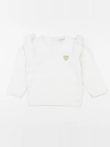 Vertbaudet - pull blanc - 36 mois