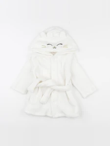 Vertbaudet - robe de chambre blanc - 2 ans