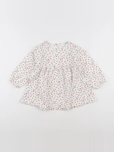 Vertbaudet - robe blanc - 18 mois
