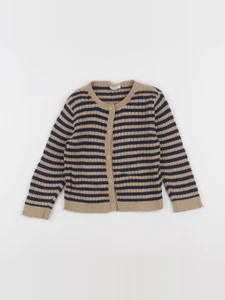 Boutchou - gilet bleu, marron - 18 mois