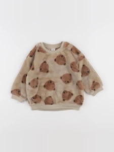 H&M - pull marron - 12/18 mois