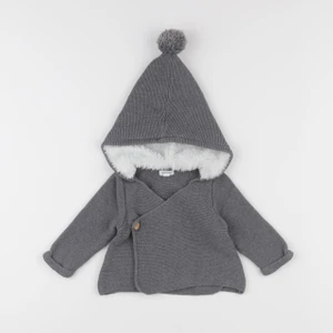 Vertbaudet - gilet gris - 3 mois