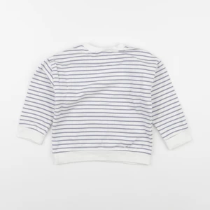 Mango - sweat blanc, bleu - 18/24 mois