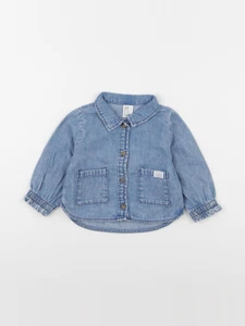 H&M - veste bleu - 6/9 mois