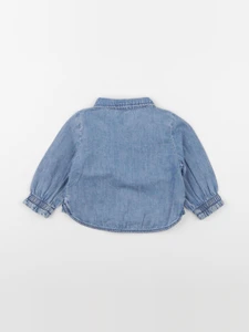 H&M - veste bleu - 6/9 mois