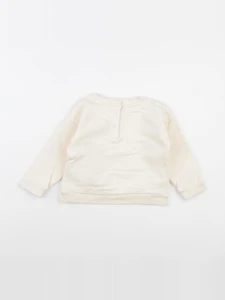 Vertbaudet - sweat beige - 24 mois