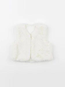 IKKS - gilet blanc - 6 mois