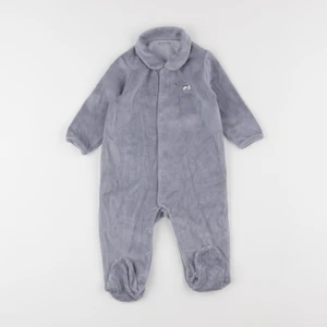 Vertbaudet - pyjama velours bleu - 9 mois