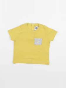 Petit Bateau - tee-shirt jaune - 6 mois