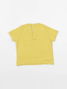 Petit Bateau - tee-shirt jaune - 6 mois