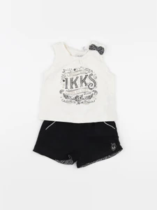 IKKS - ensemble blanc, noir - 12 mois