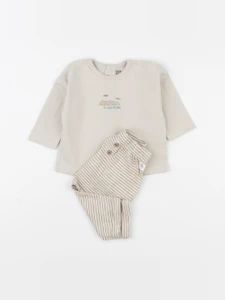 La Redoute - pyjama coton beige - 6 mois