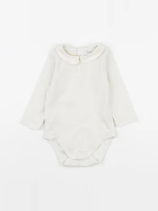 Natalys - body à col beige - 6 mois