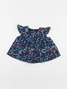 Jacadi - blouse liberty bleu - 12 mois