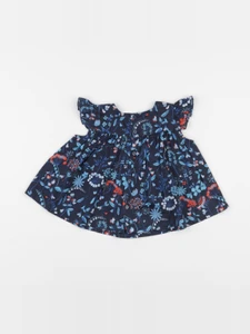 Jacadi - blouse liberty bleu - 12 mois