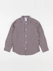 Jacadi - chemise bleu, marron - 8 ans