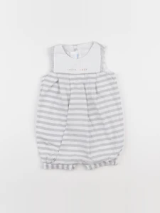 Jacadi - combinaison blanc, gris - 12 mois