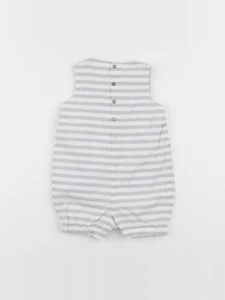 Jacadi - combinaison blanc, gris - 12 mois