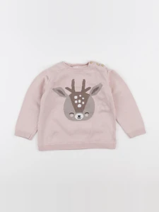 H&M - pull rose - 2/3 ans
