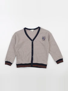 Vertbaudet - sweat marron - 8 ans