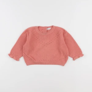 Vertbaudet - pull orange - 12 mois