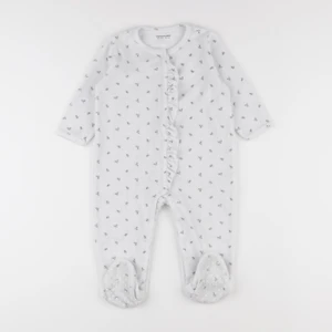 Vertbaudet - pyjama velours blanc - 18 mois