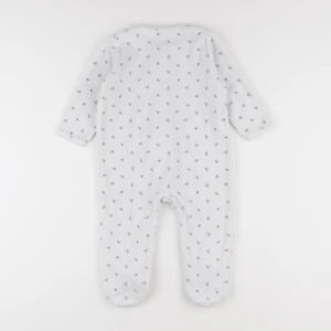 Vertbaudet - pyjama velours blanc - 18 mois