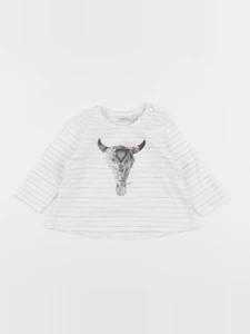 IKKS - tee-shirt blanc - 6 mois