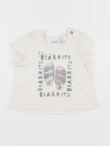 IKKS - tee-shirt blanc - 6 mois