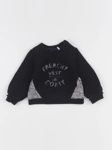 IKKS - sweat bleu - 12 mois