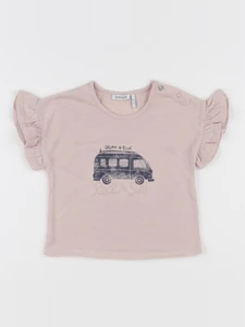 IKKS - tee-shirt rose - 12 mois