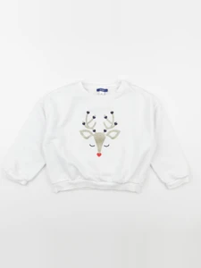 Okaidi - sweat blanc - 5 ans