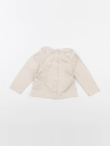 Vertbaudet - tee-shirt beige - 6 mois