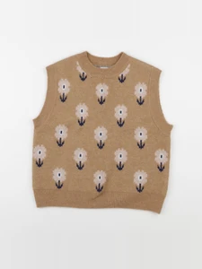 Vertbaudet - pull marron - 10 ans