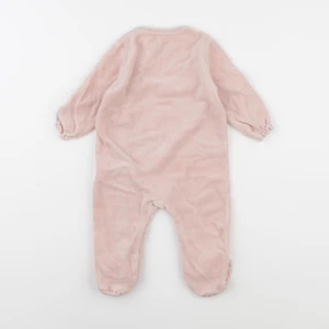 Vertbaudet - pyjama velours rose - 9 mois