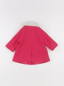 Jacadi - manteau rose - 12 mois