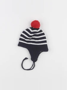 Jacadi - bonnet bleu, blanc - 18 mois
