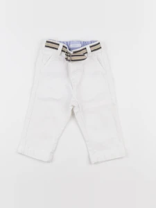 Jacadi - pantalon blanc - 12 mois