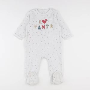 Vertbaudet - pyjama velours blanc, rouge - 18 mois