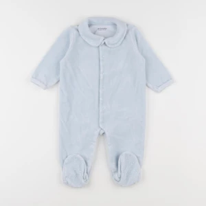 Vertbaudet - pyjama velours bleu - 9 mois