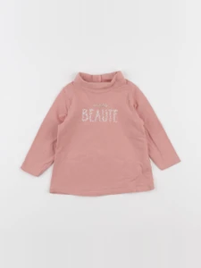 Tape à l'oeil - sous-pull rose - 6 mois