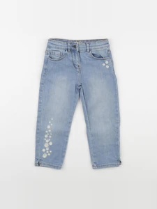 Vertbaudet - pantacourt bleu - 7 ans