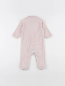 Vertbaudet - pyjama velours rose - 9 mois