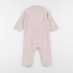 Vertbaudet - pyjama velours rose - 9 mois