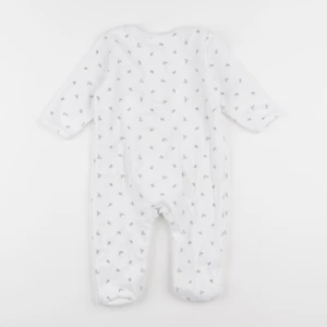 Vertbaudet - pyjama velours blanc - 9 mois