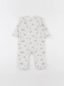 Vertbaudet - pyjama velours beige - 9 mois