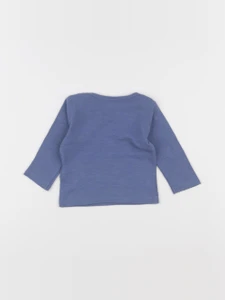 Vertbaudet - tee-shirt bleu - 3 mois