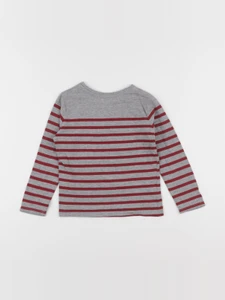 Okaidi - tee-shirt gris, rouge - 3 ans