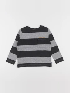 Okaidi - tee-shirt gris, noir - 3 ans